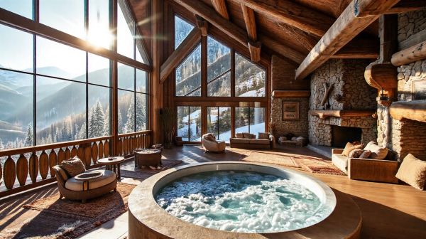 Top maisons de vacances avec jacuzzi intérieur à découvrir